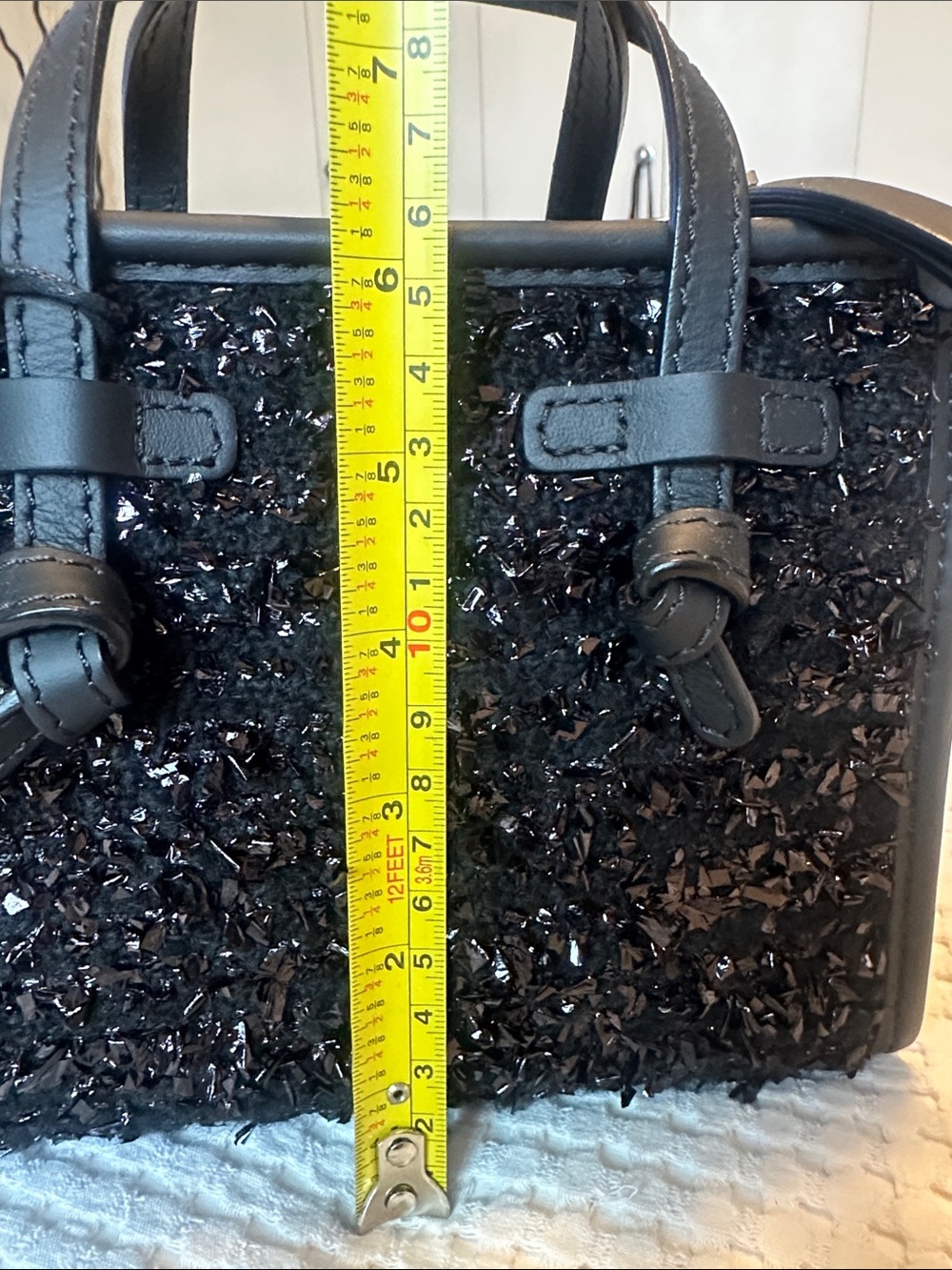 GIANNI CHIARINI FIRENZA Black Glitter Tote - Picture 7 of 10
